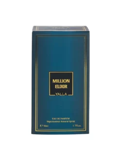 Descoperă Million Elixir de la Yalla – parfum bărbătesc intens, cu măr, tonka, vanilie. Inspirat din 1 Million Elixir Paco Rabanne. Persistență excelentă.