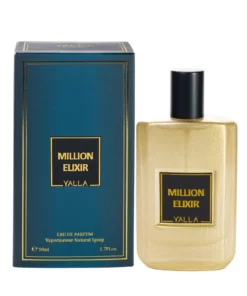 Descoperă Million Elixir de la Yalla – parfum bărbătesc intens, cu măr, tonka, vanilie. Inspirat din 1 Million Elixir Paco Rabanne. Persistență excelentă.