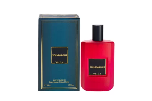 Parfum de damă floral și intens, cu miere, flori albe și vanilie. Inspirat din Scandal Jean Paul Gaultier, creat în Dubai, disponibil pe Marhaba.ro.