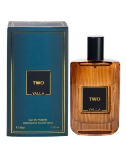 TWO Yalla – parfum unisex elegant cu vanilie, ambra și tămâie. Inspirat din Gaultier 2. Creat în Dubai. Disponibil pe Marhaba.ro